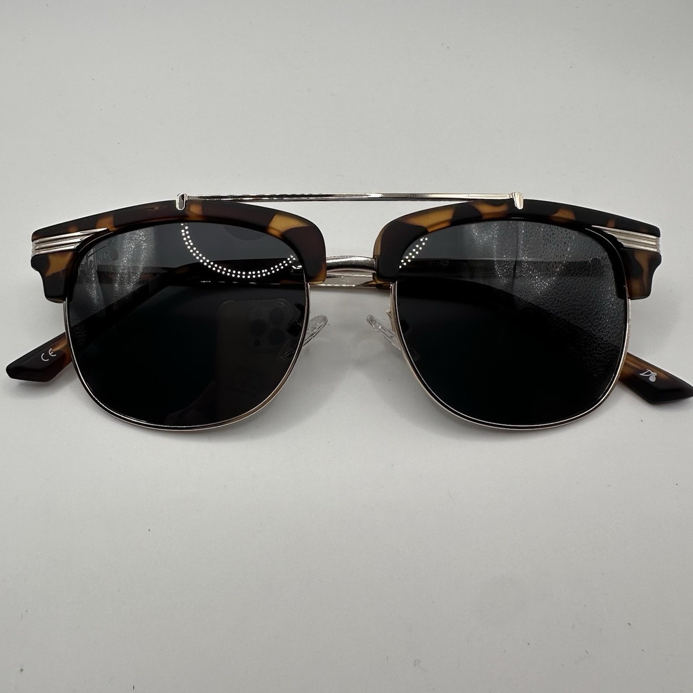 Detour Castaway M Sunglasses‎ Polarized Lenses Gold Metal Tortiseshell Unisex